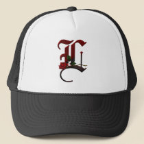 Gothic Rose Monogram K hats