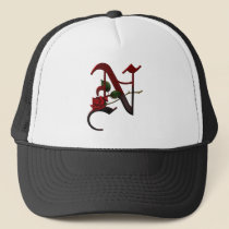 Gothic Rose Monogram N hats