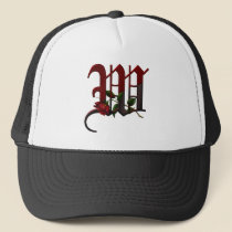 Gothic Rose Monogram W hats