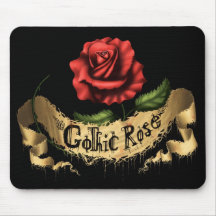Gothic Rose Mouse pad