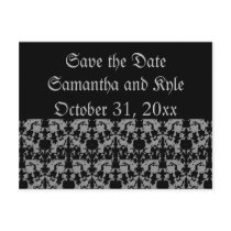 Gothic save the date post card to personalize
