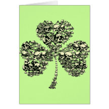 Gothic Shamrock Skulls Cards