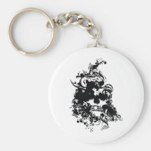 Gothic Skull Key Chains
