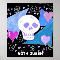 Gothic Skull on Black