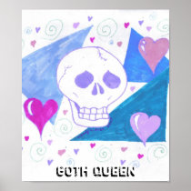 Gothic Skull on Black