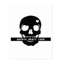 Gothic Skull Rock はがき