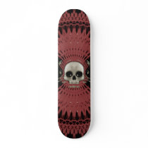 Gothic Skull Tribal Fractal Design: Skateboard #3