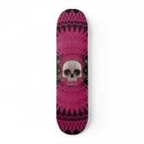 Gothic Skull Tribal Fractal Design: Skateboard #4