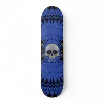 Gothic Skull Tribal Fractal Design: Skateboard #8