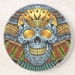 Gothic Skull with Guns and Bullets by Al Rio coasters