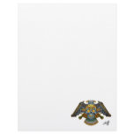 Gothic Skull with Guns and Bullets by Al Rio letterhead