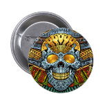 Gothic Skull with Guns and Bullets by Al Rio Pins