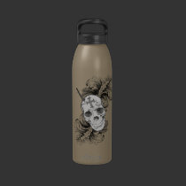 Gothic Skulls and Baroque Water Bottle water bottles