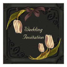 Gothic Spring Wedding Invitations