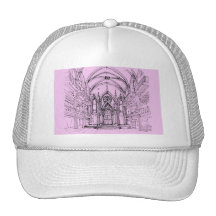 Gothic synagogue in NYC Mesh Hats