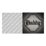 Gothic Text Daddy Customized Photo Card