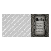 Gothic Text Daddy Photo Card