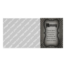 Gothic Text Mommy Photo Card
