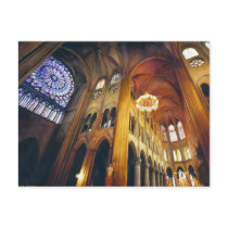 "Gothic Twist" Notre Dame Cathedral Watercolor Post Card