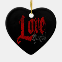 Gothic Valentines Day Ornament Love Eternal