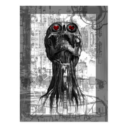 Gothic Valentine's Day Postcard