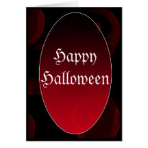 Gothic vampire HappyHalloween Greeting Card