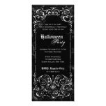 Gothic Victorian Spooky Black  Halloween Party Announcement