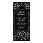 Gothic Victorian Spooky Black & White Wedding Invites