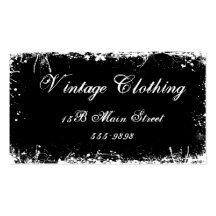 Gothic Vintage Black Business Card Templates