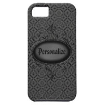 Gothic Vintage Damask Personalized iPhone 5 Case