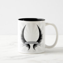Gothic Wings Crest Design Mug