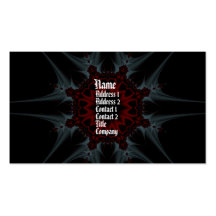 Gothica fractal fantasy Profile Card Business Cards