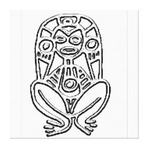 GothicChicz Caguana petroglyph  Canvas Print