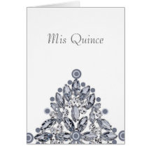 GothicChicz Mis Quince Greeting Card