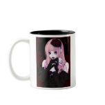 gothique lolita rose tasses à café