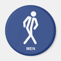 Gotta Go (Men) Fridge Magnets