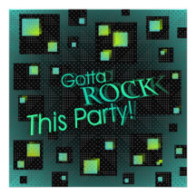 Gotta Rock This Party! - Invitation