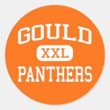 Gould - Panthers - High School - Gould Arkansas Round Sticker