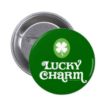 Goupilles du jour de St Patrick chanceux de charme Badges Avec Agrafe