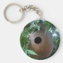 Gourd Birdhouse Keychain