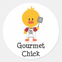 Gourmet Chick Stickers