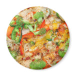 Gourmet Veggie Pizza Refrigerator Magnet