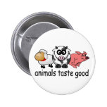 Goût d'animaux bon - conception drôle de mangeurs  badges avec agrafe