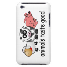 Goût d'animaux bon - conception drôle de mangeurs  coques barely there iPod