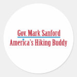 Gov. Mark Sanford Round Stickers