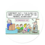 goverment closed economics class sticker