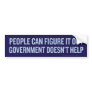 Government Doesn't Help Bumper Sticker