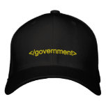 Government End Tag embroidered hats