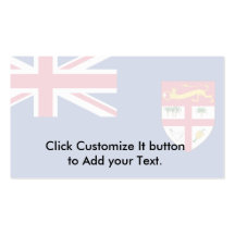 Government Ensign Of Fiji, ethnic Business Card