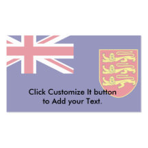 Government Ensign Of Jersey, Jersey flag Business Cards